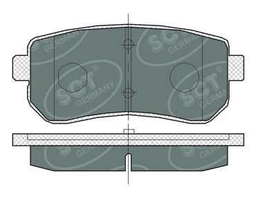 SCT GERMANY Piduriklotsi komplekt,ketaspidur SP 380 PR